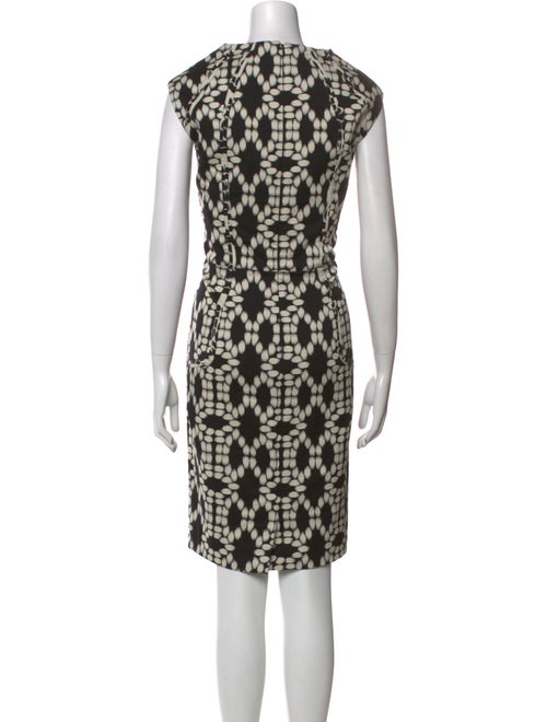 Lela Rose Printed Knee-Length Dress