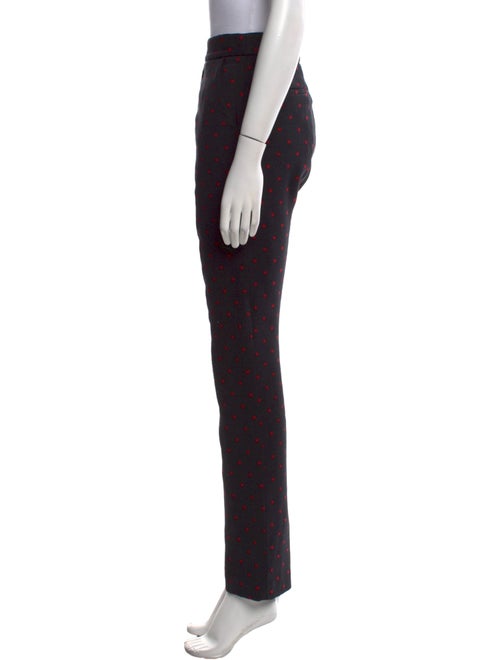 Lela Rose Printed Straight Leg Pants