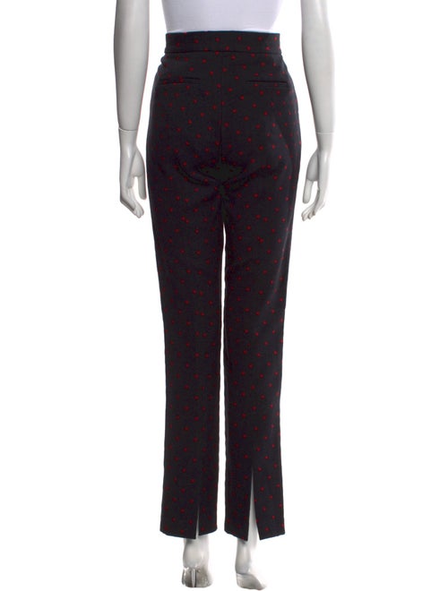 Lela Rose Printed Straight Leg Pants