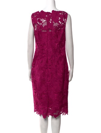 Lela Rose Virgin Wool Midi Length Dress