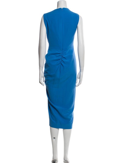 Lela Rose Crew Neck Midi Length Dress