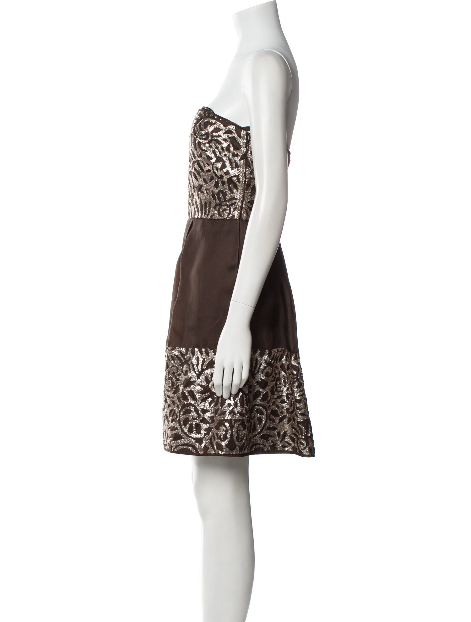 Lela Rose Silk Mini Dress