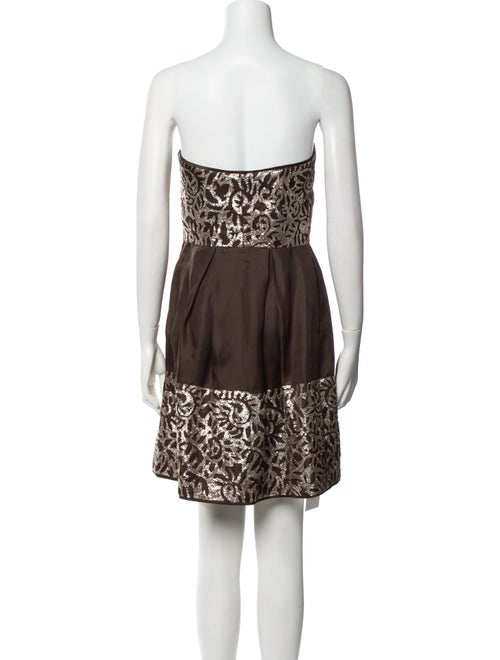 Lela Rose Silk Mini Dress