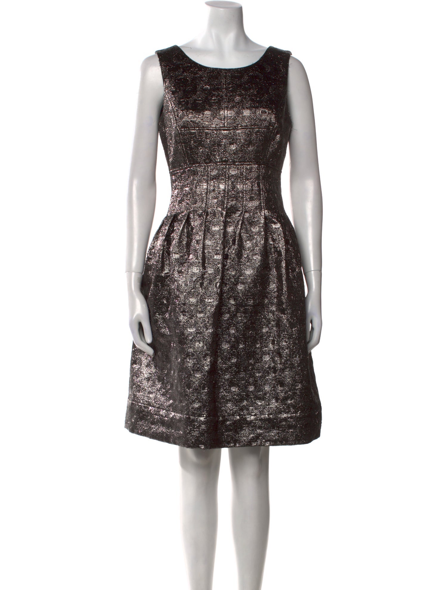 Lela Rose Bateau Neckline Knee-Length Dress