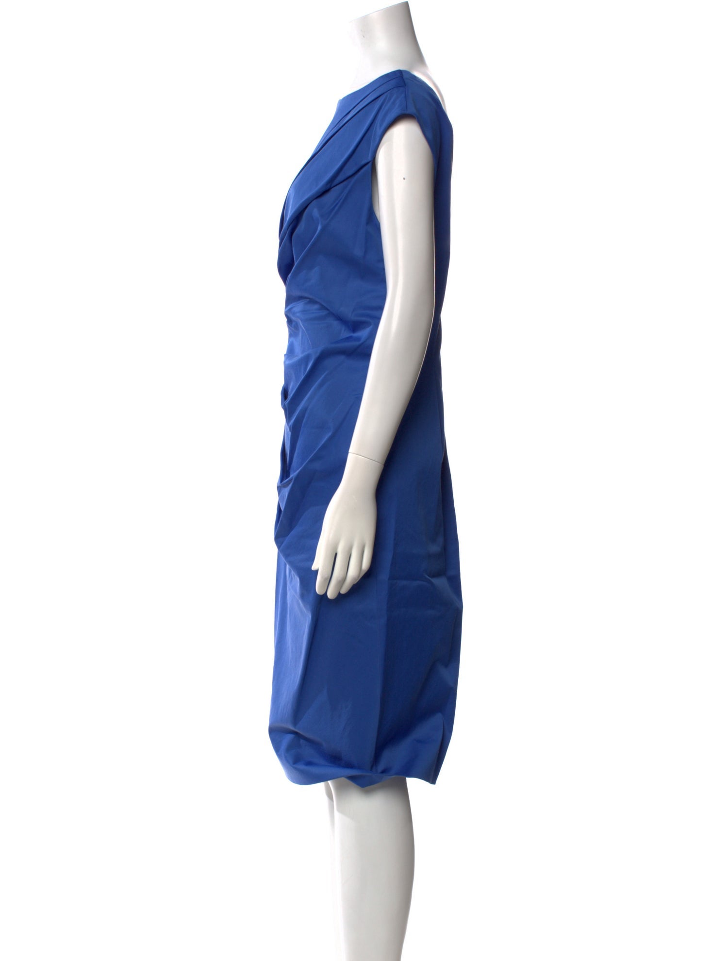 Lela Rose Bateau Neckline Midi Length Dress