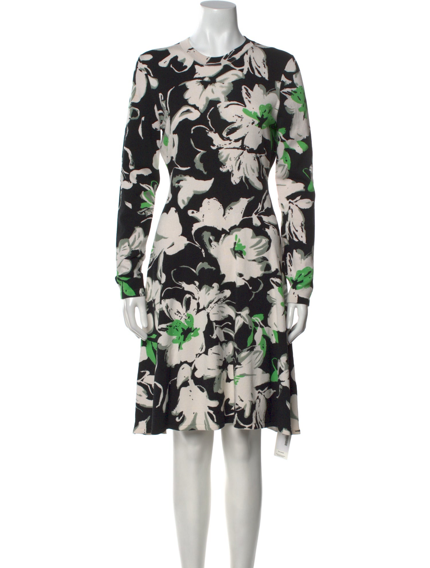 Lela Rose Floral Print Knee-Length Dress