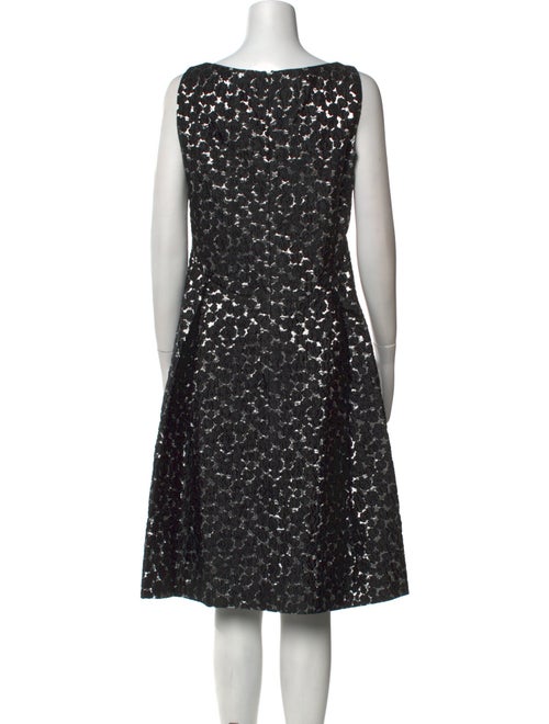 Lela Rose Bateau Neckline Midi Length Dress