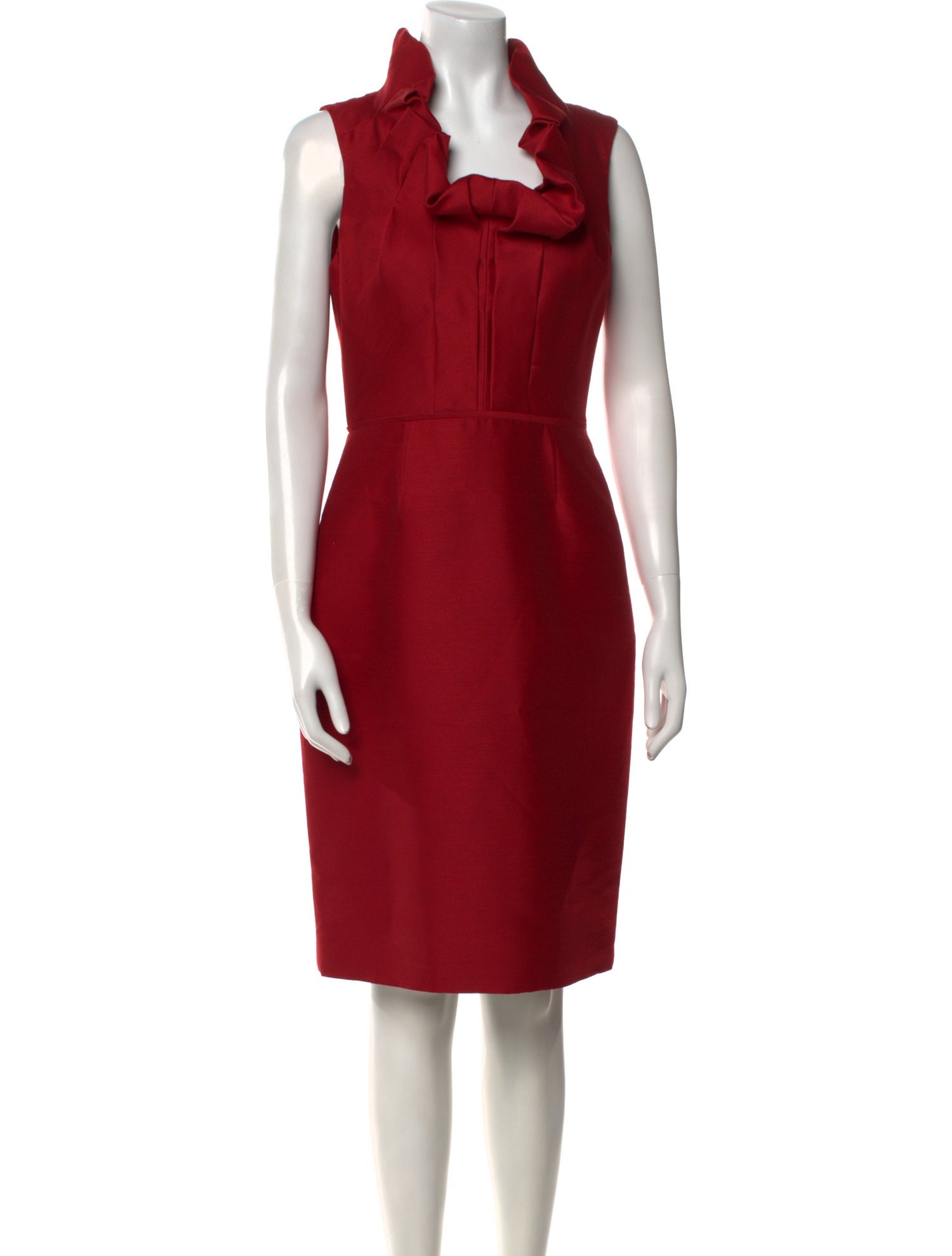 Lela Rose Wool Knee-Length Dress
