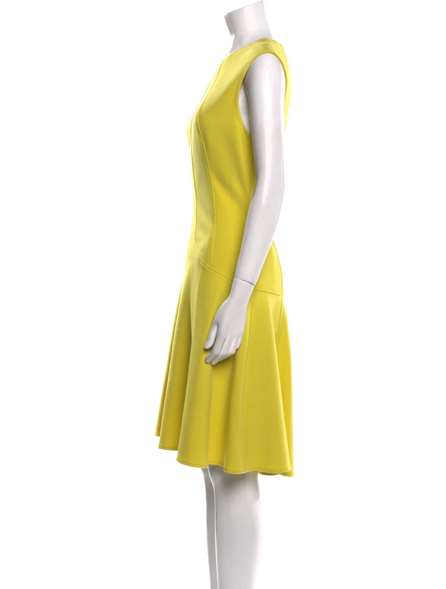 Lela Rose Crew Neck Knee-Length Dress