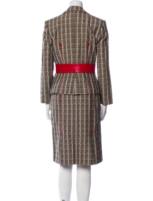 Lela Rose Plaid Print Skirt Set