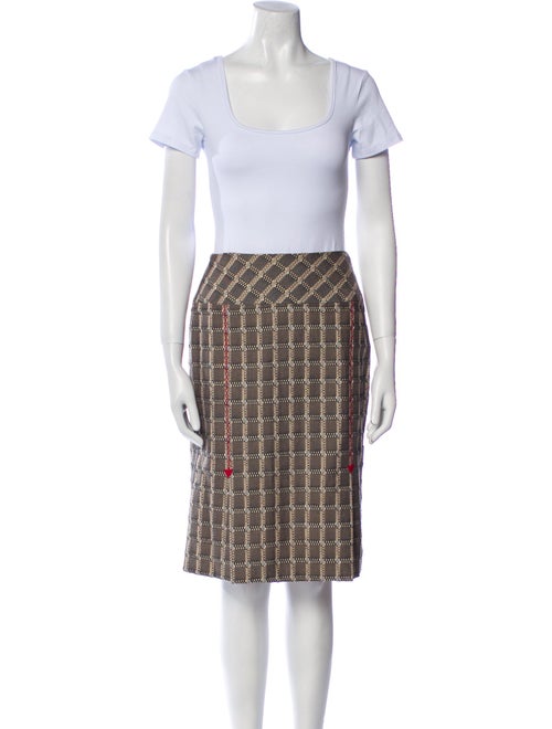 Lela Rose Plaid Print Skirt Set