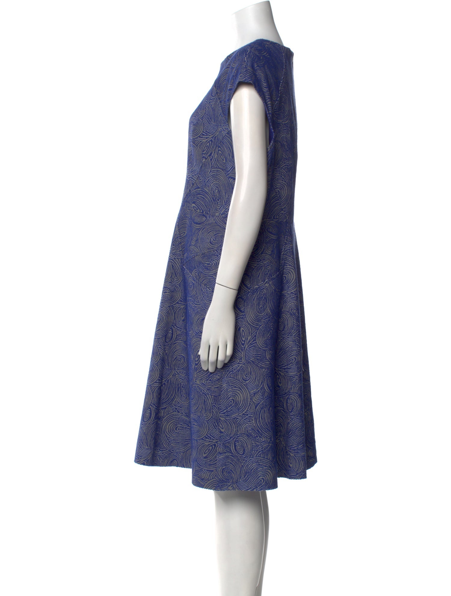 Lela Rose Lace Pattern Knee-Length Dress