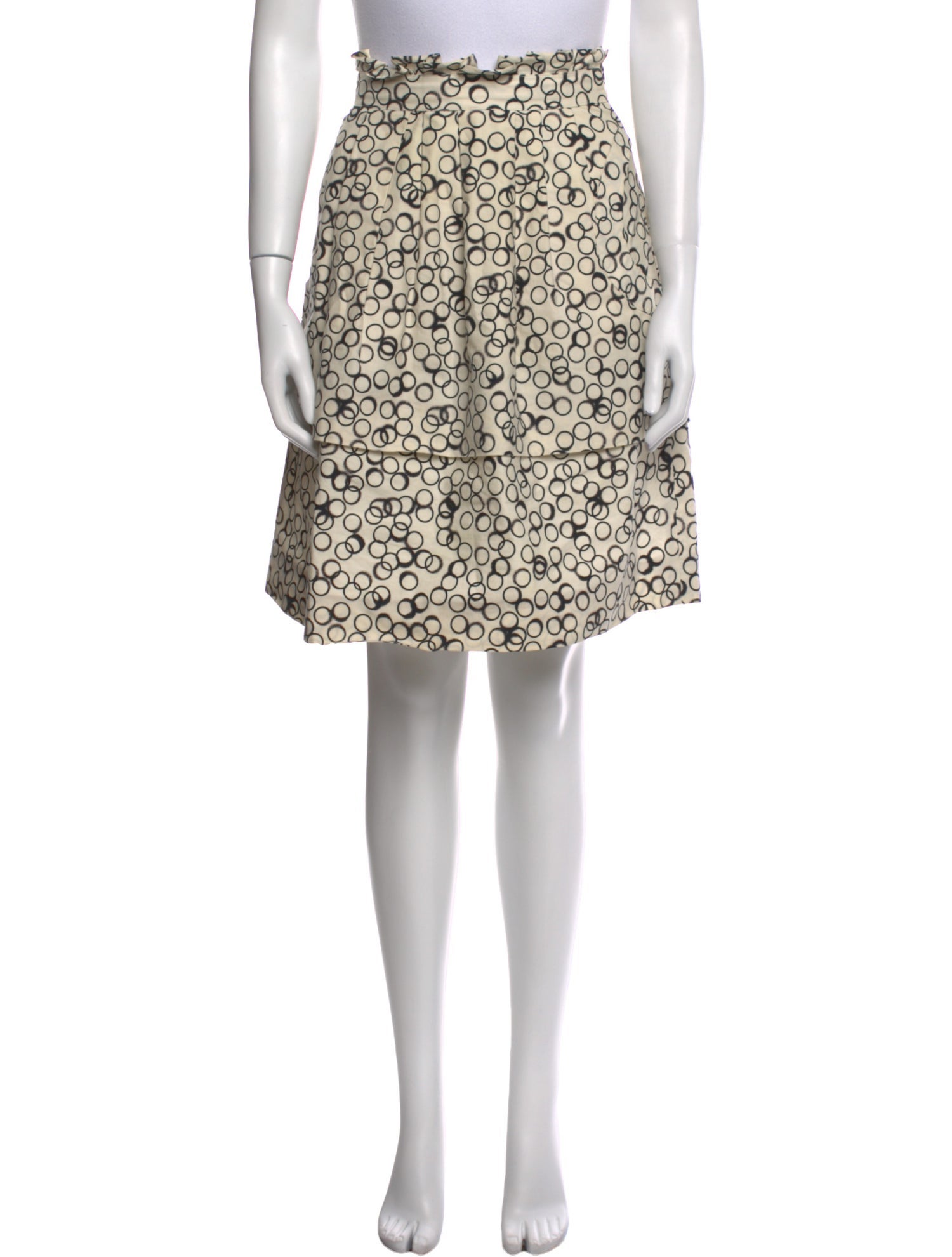 Lela Rose Wool Knee-Length Skirt