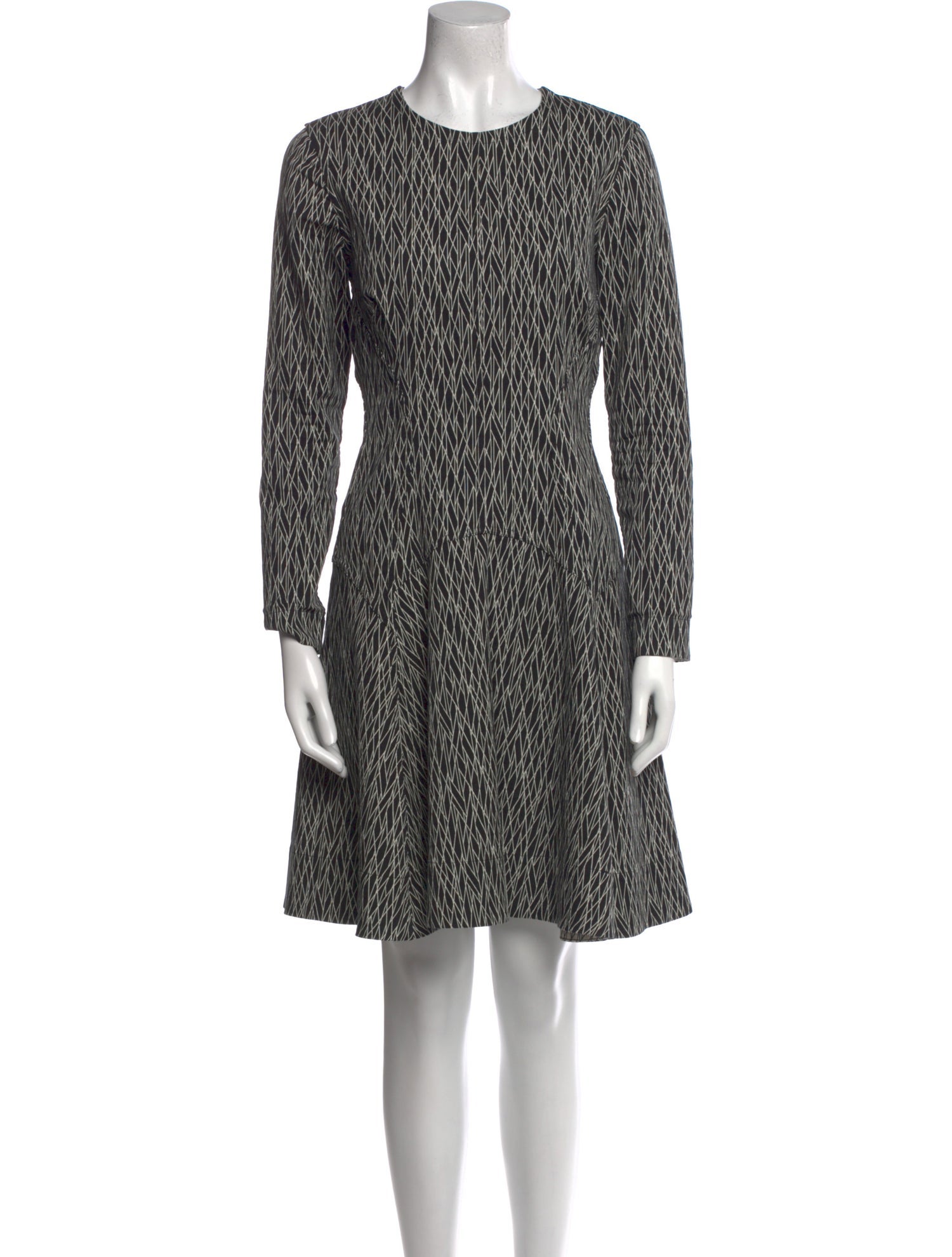 Lela Rose Printed Knee-Length Dress