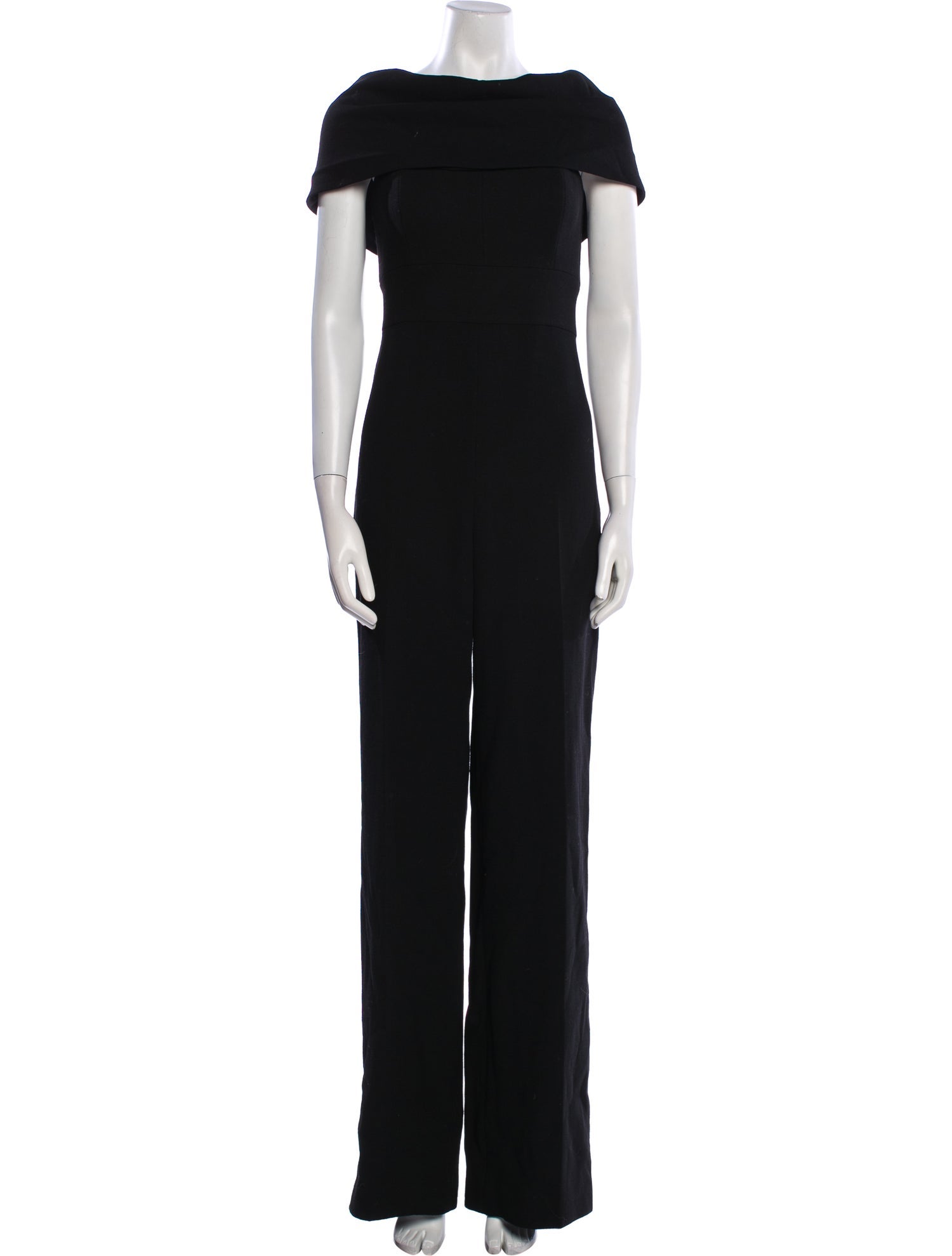 Lela Rose Wool Bateau Neckline Jumpsuit w/ Tags