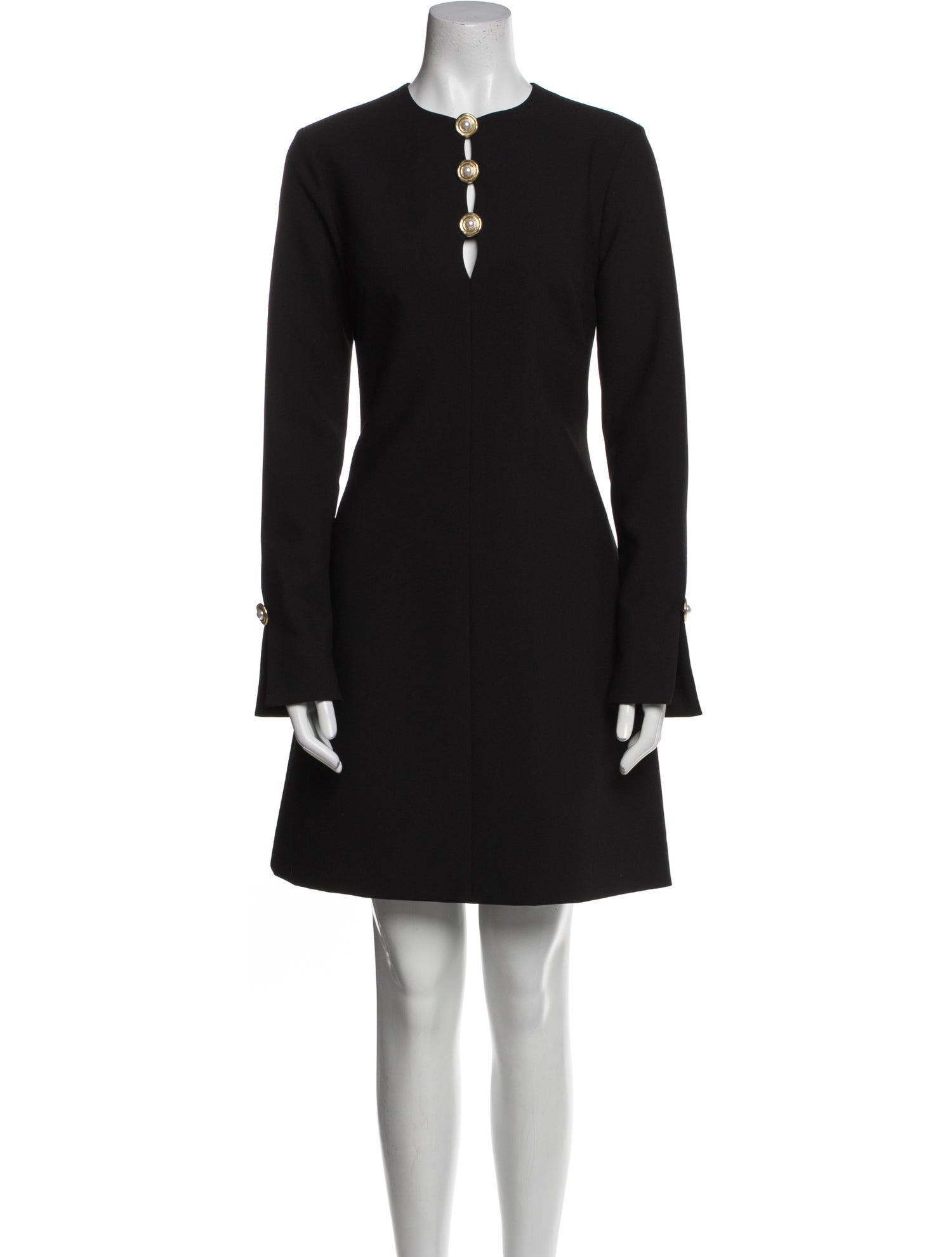 Lela Rose V-Neck Mini Dress