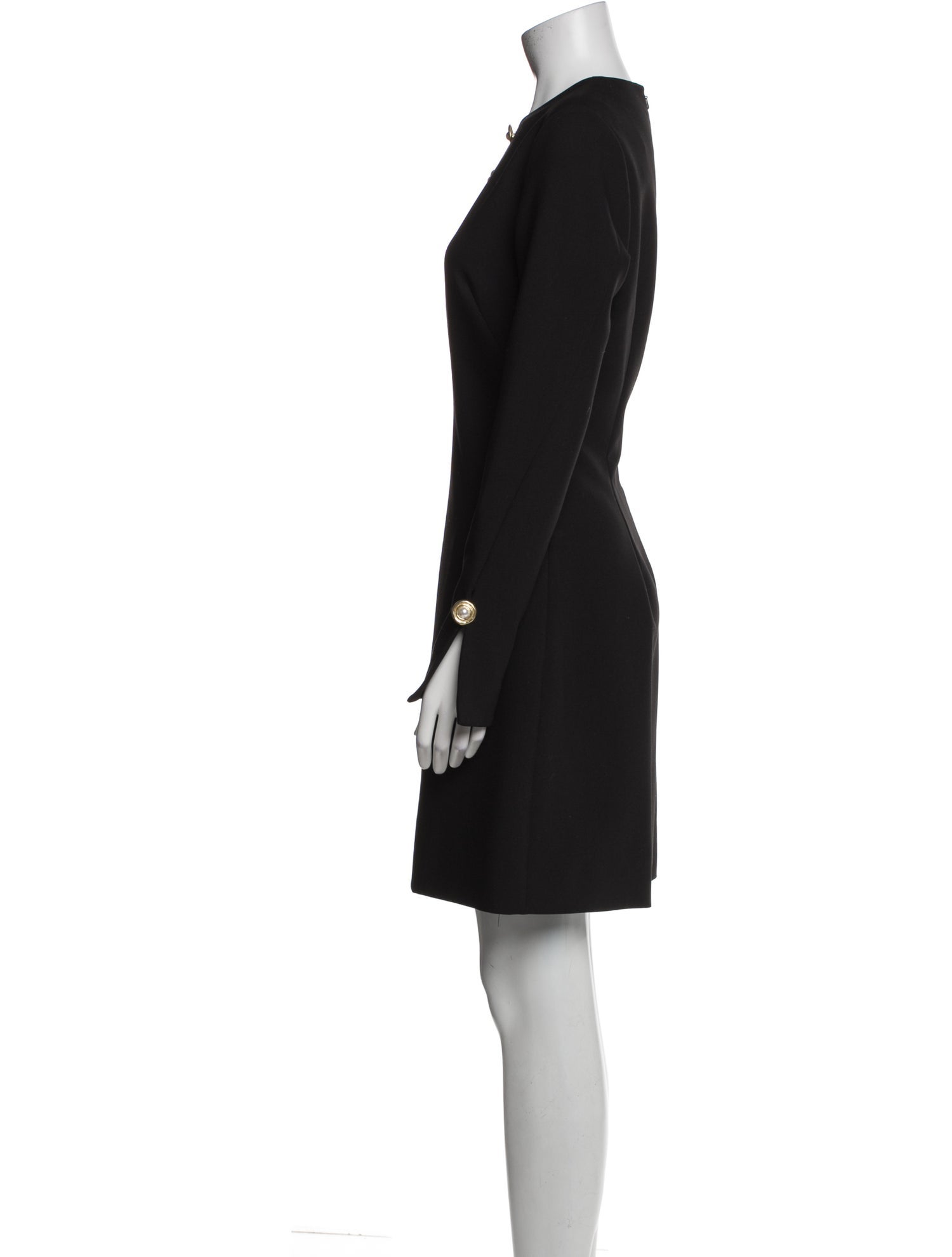 Lela Rose V-Neck Mini Dress