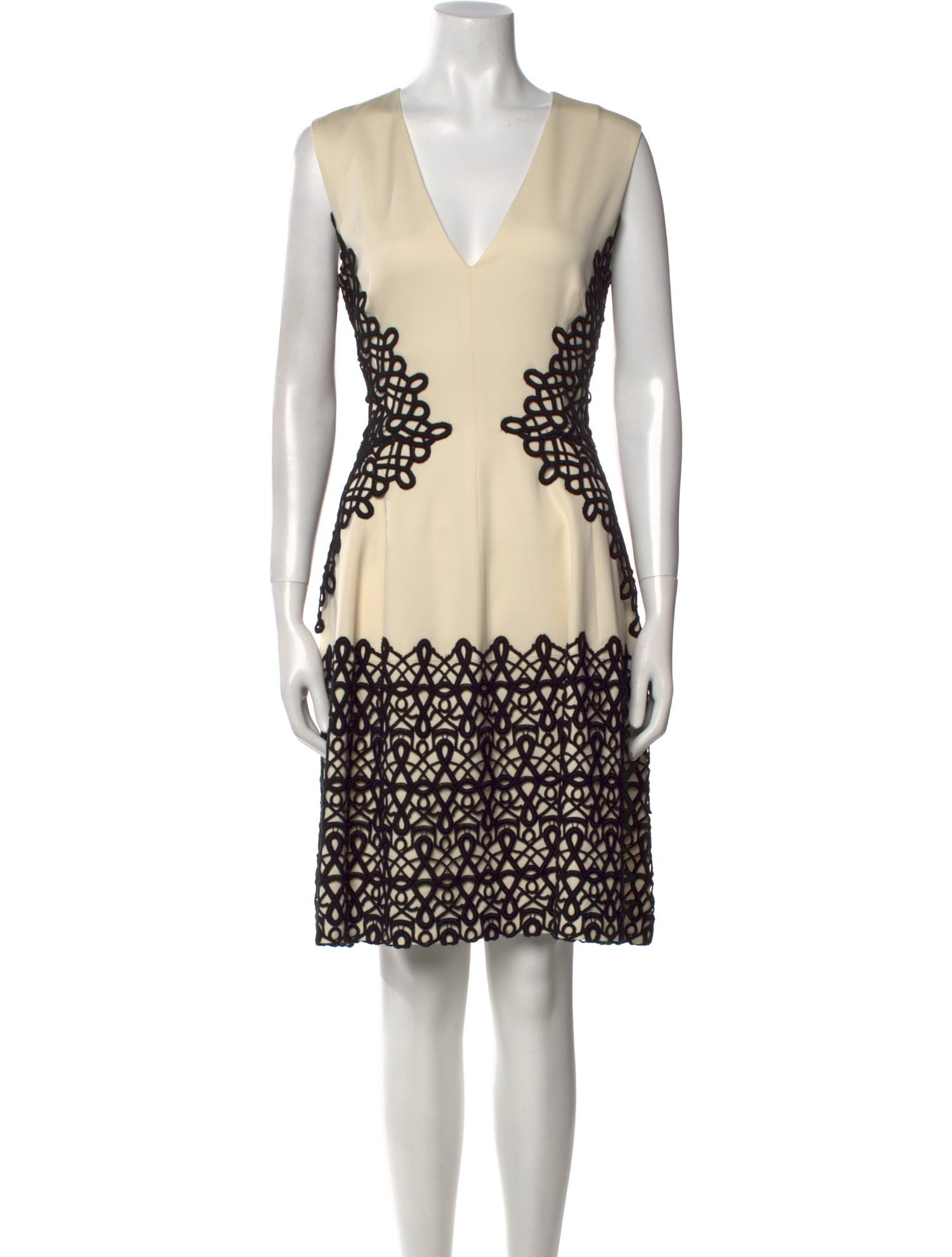 Lela Rose Printed Knee-Length Dress