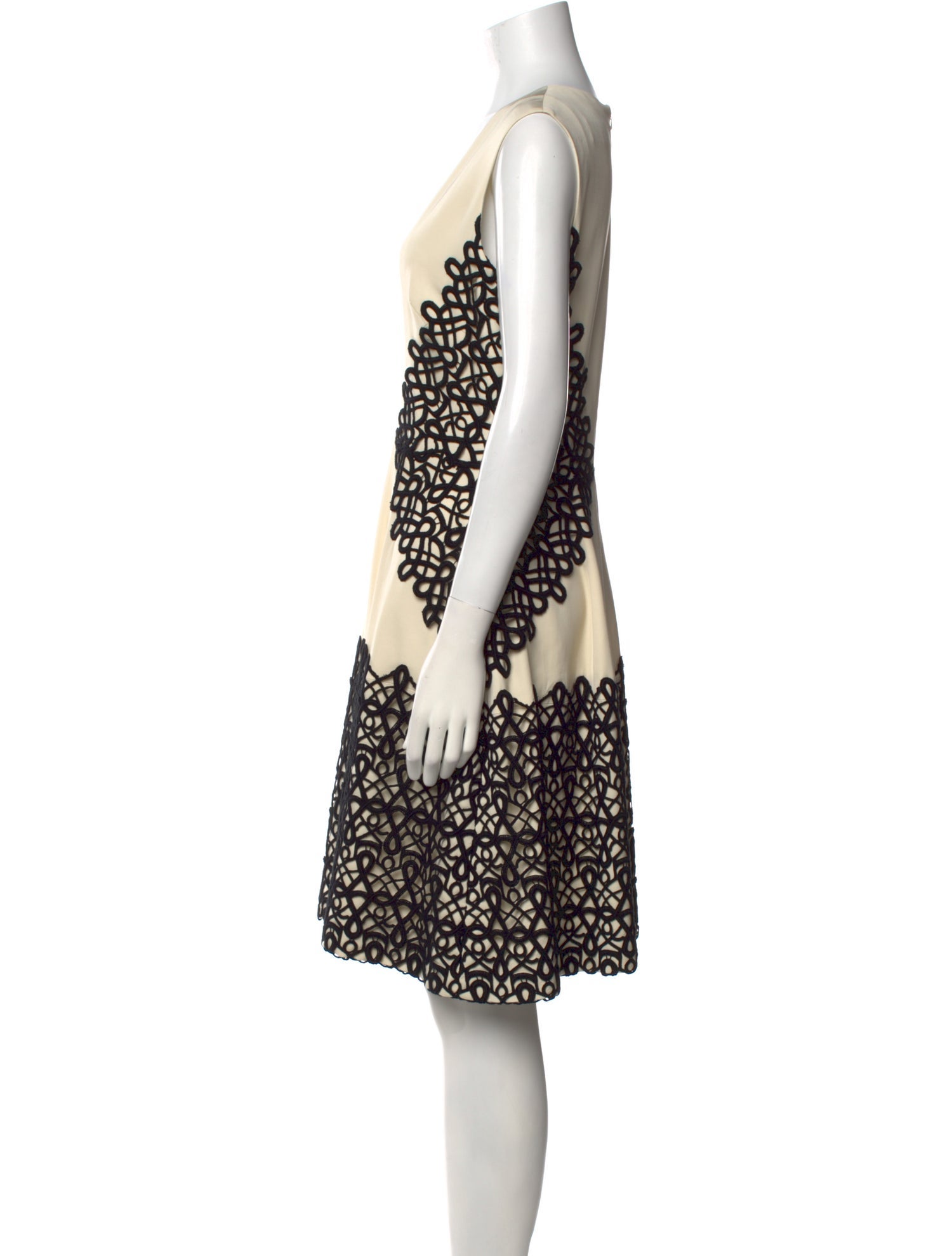 Lela Rose Printed Knee-Length Dress