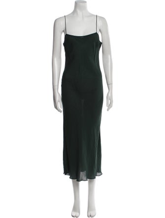 Lela Rose Square Neckline Long Dress