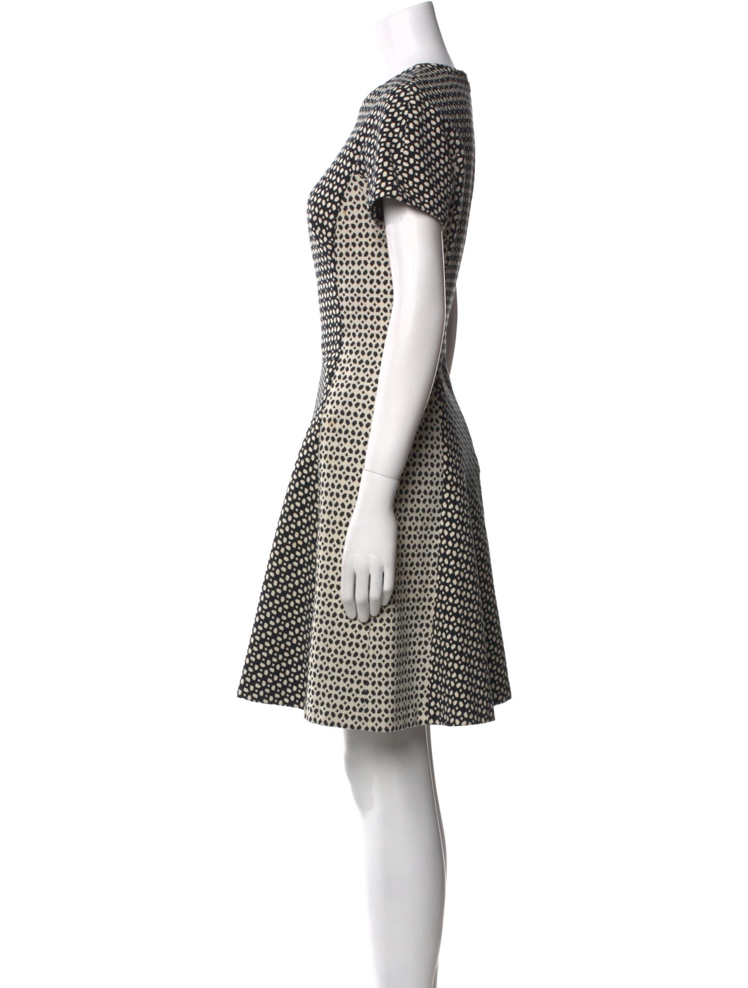 Lela Rose Printed Knee-Length Dress