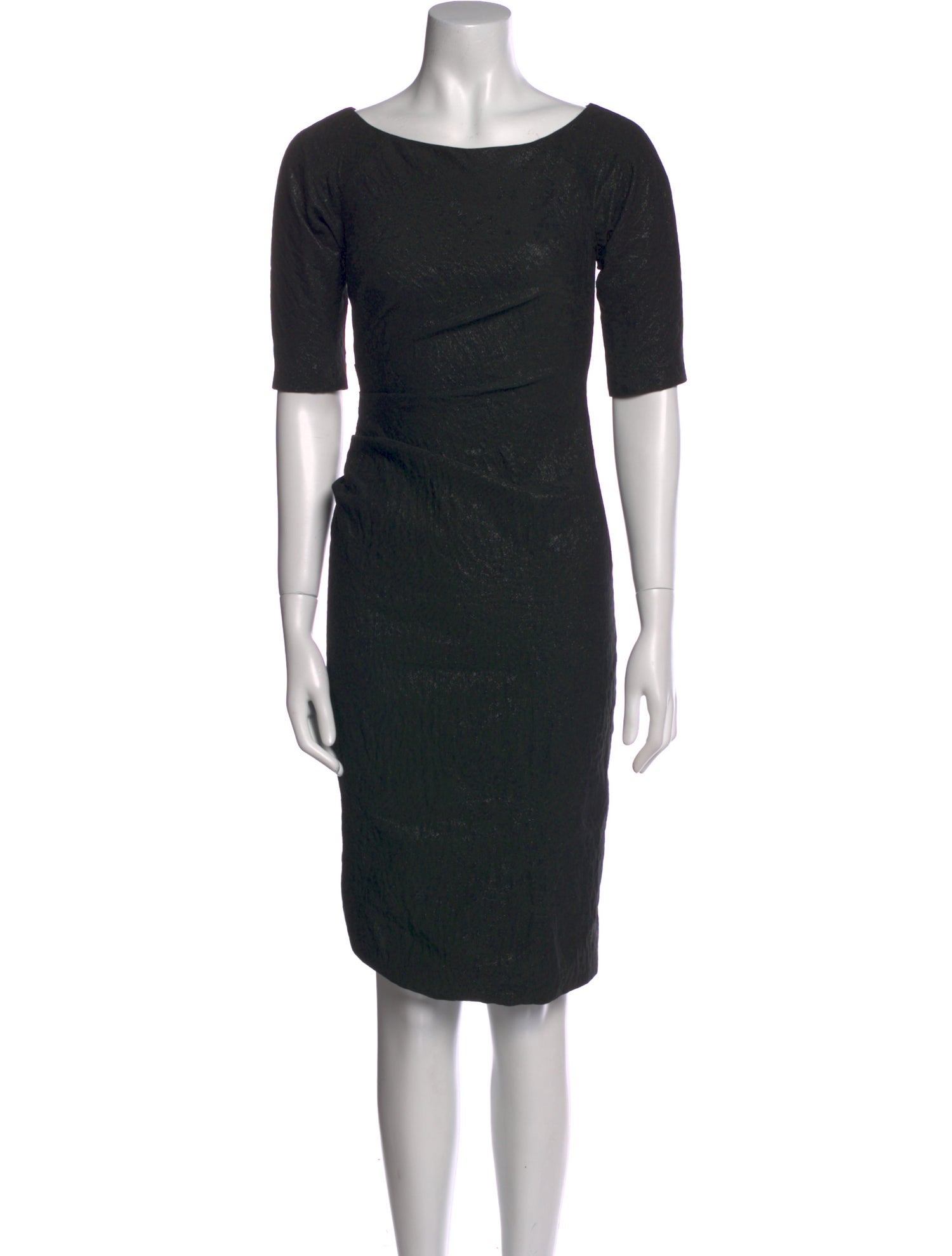 Lela Rose Scoop Neck Knee-Length Dress