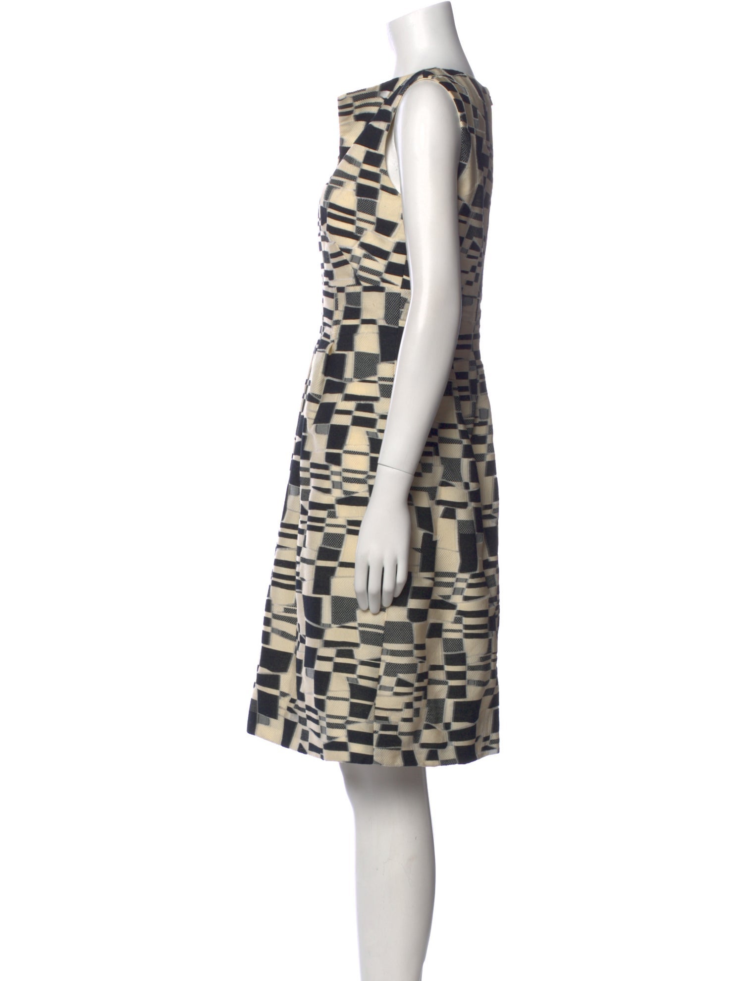 Lela Rose Printed Knee-Length Dress