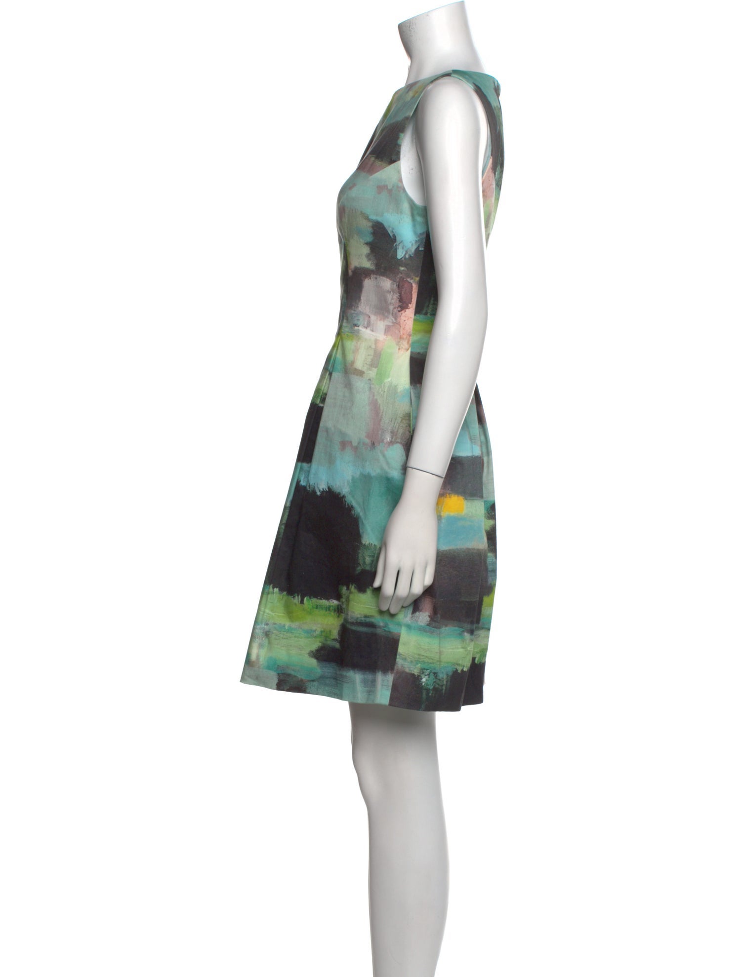 Lela Rose Printed Mini Dress