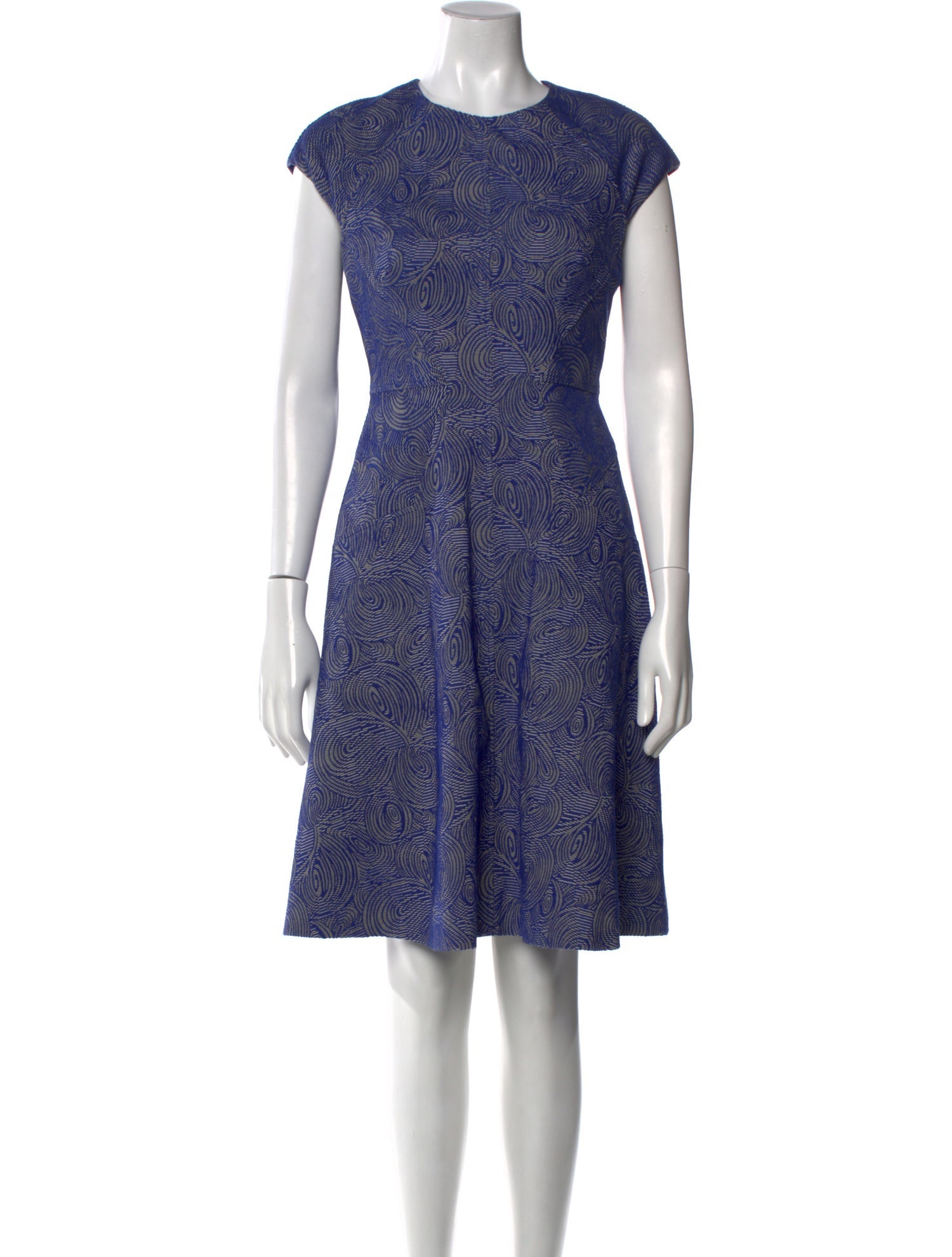 Lela Rose Printed Knee-Length Dress