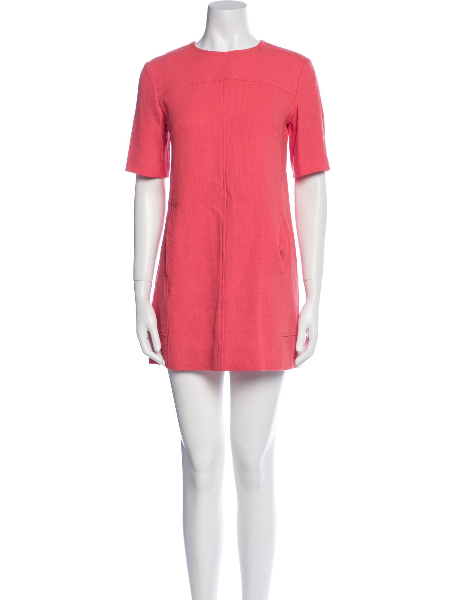 Lela Rose Crew Neck Mini Dress