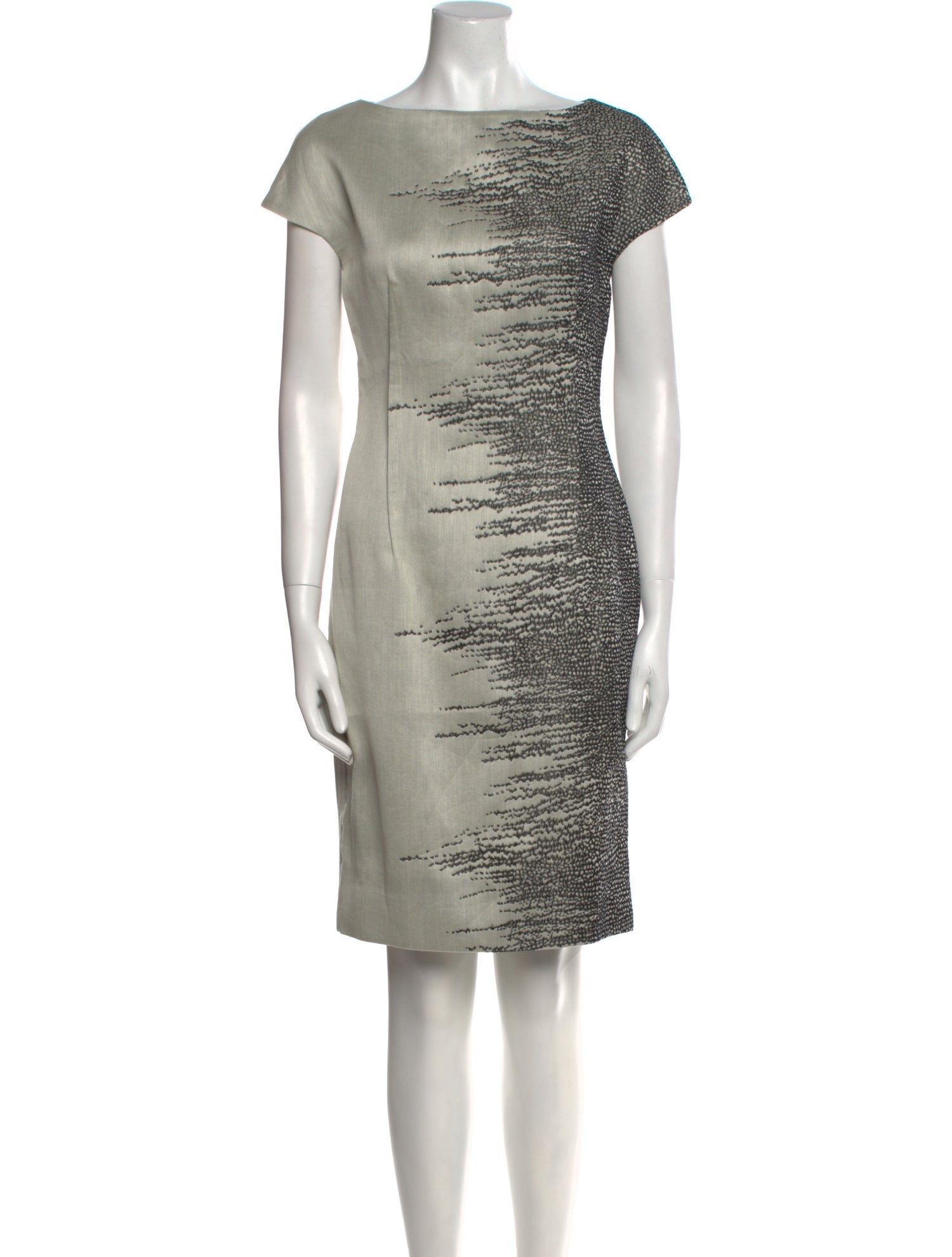 Lela Rose Printed Knee-Length Dress