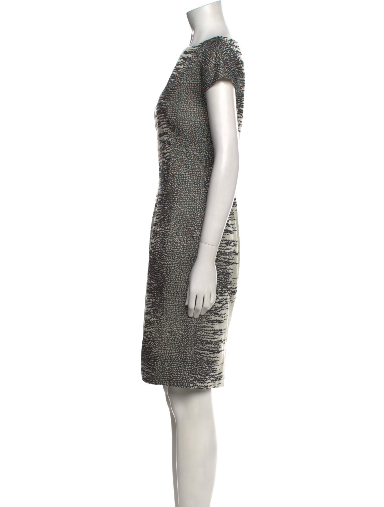 Lela Rose Printed Knee-Length Dress