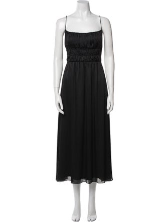 Lela Rose Square Neckline Long Dress