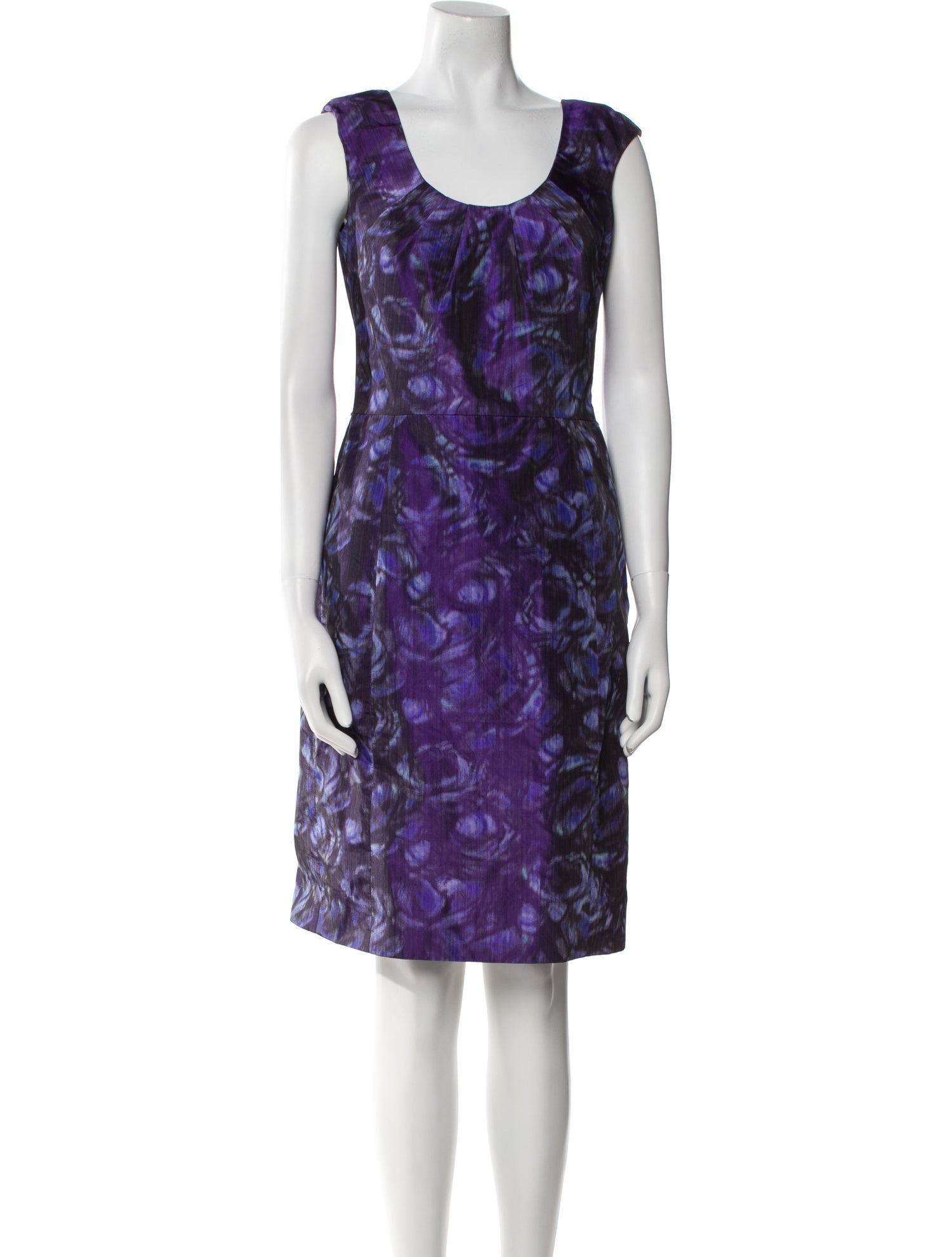 Lela Rose Printed Knee-Length Dress