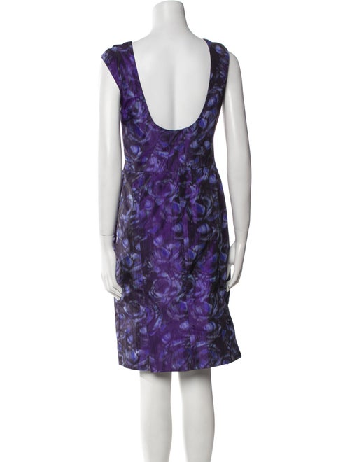 Lela Rose Printed Knee-Length Dress