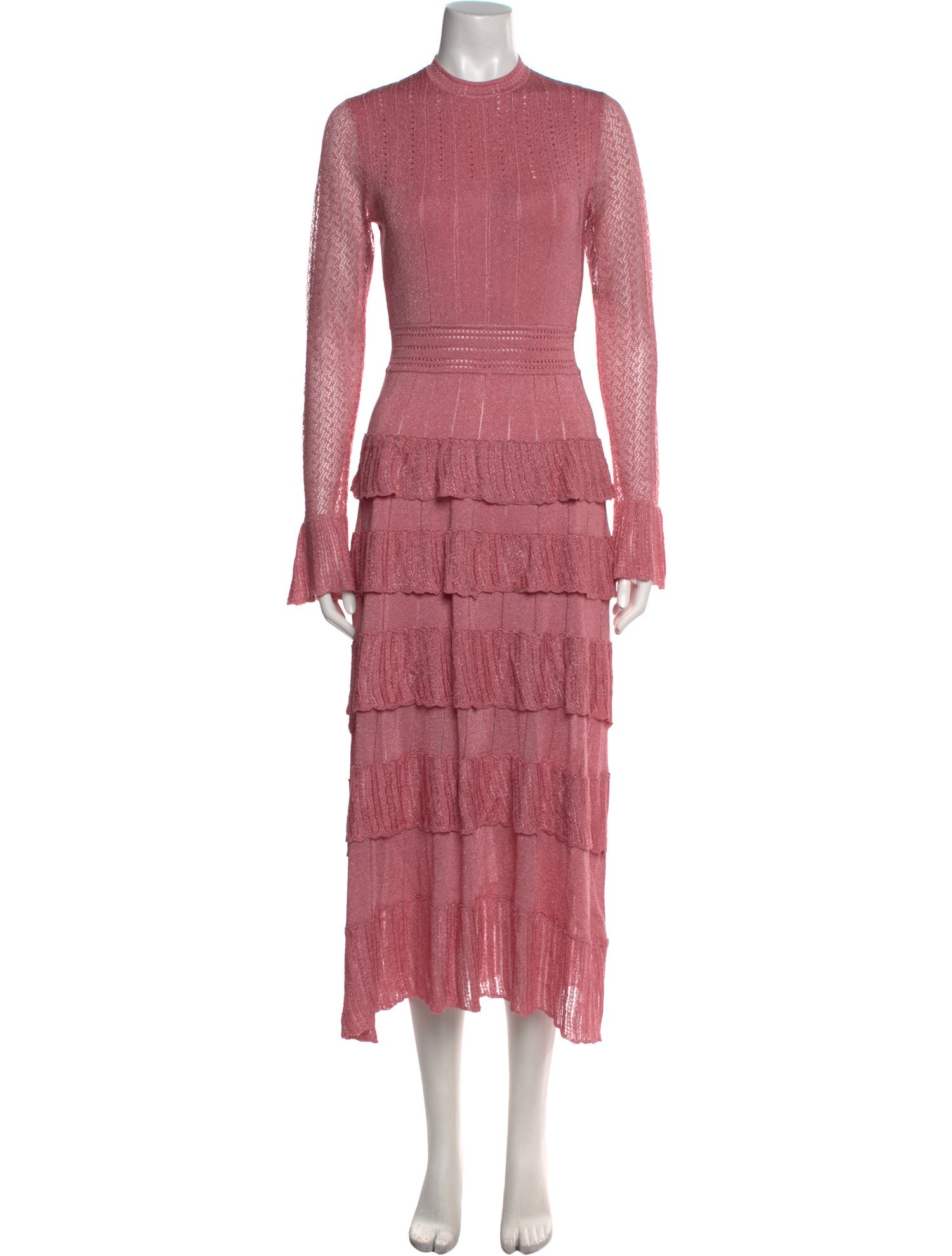 Lela Rose Mock Neck Midi Length Dress w/ Tags