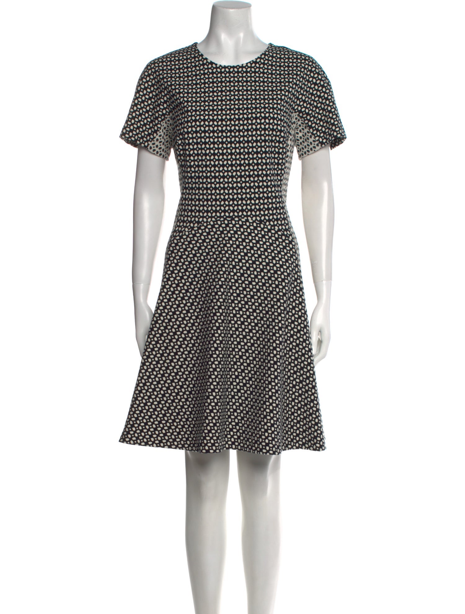 Lela Rose Printed Knee-Length Dress