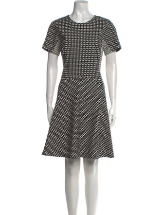 Lela Rose Printed Knee-Length Dress