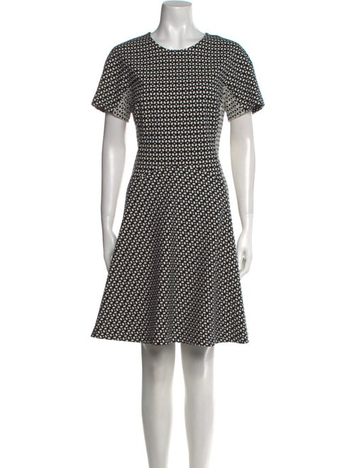 Lela Rose Printed Knee-Length Dress