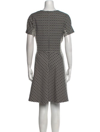 Lela Rose Printed Knee-Length Dress