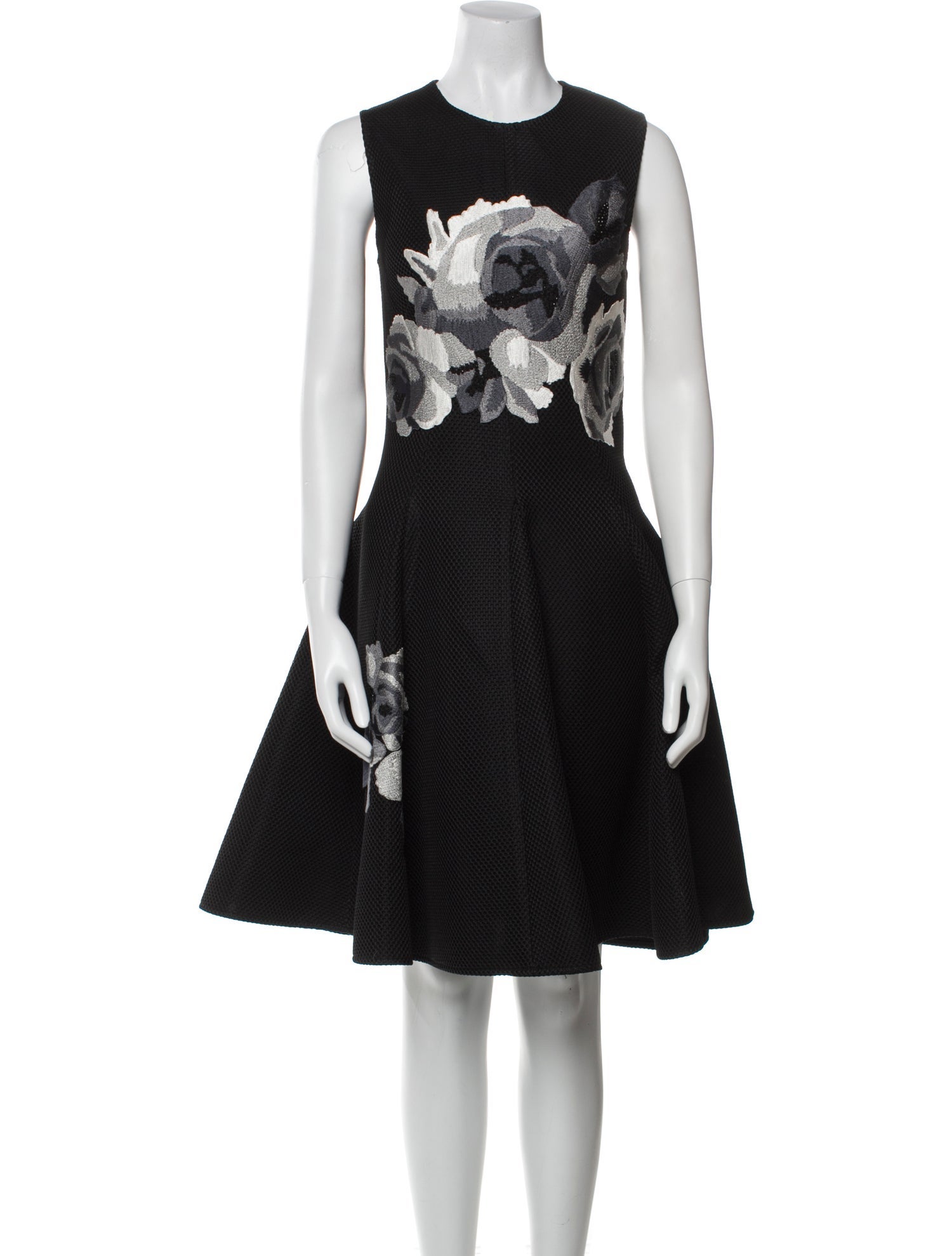 Lela Rose Floral Print Mini Dress