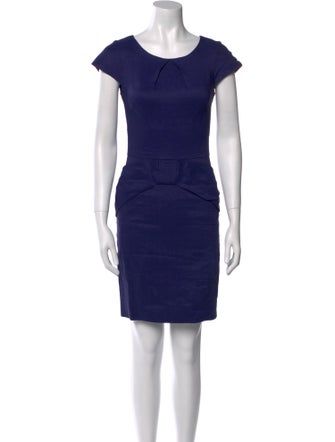 Lela Rose Linen Mini Dress