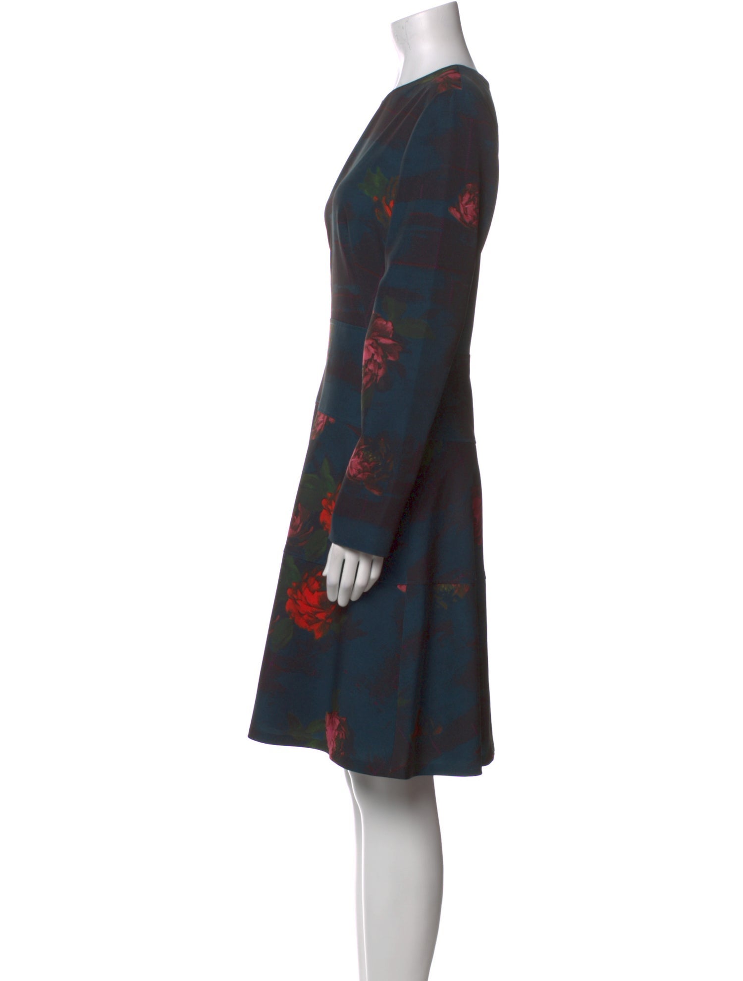 Lela Rose Printed Knee-Length Dress w/ Tags