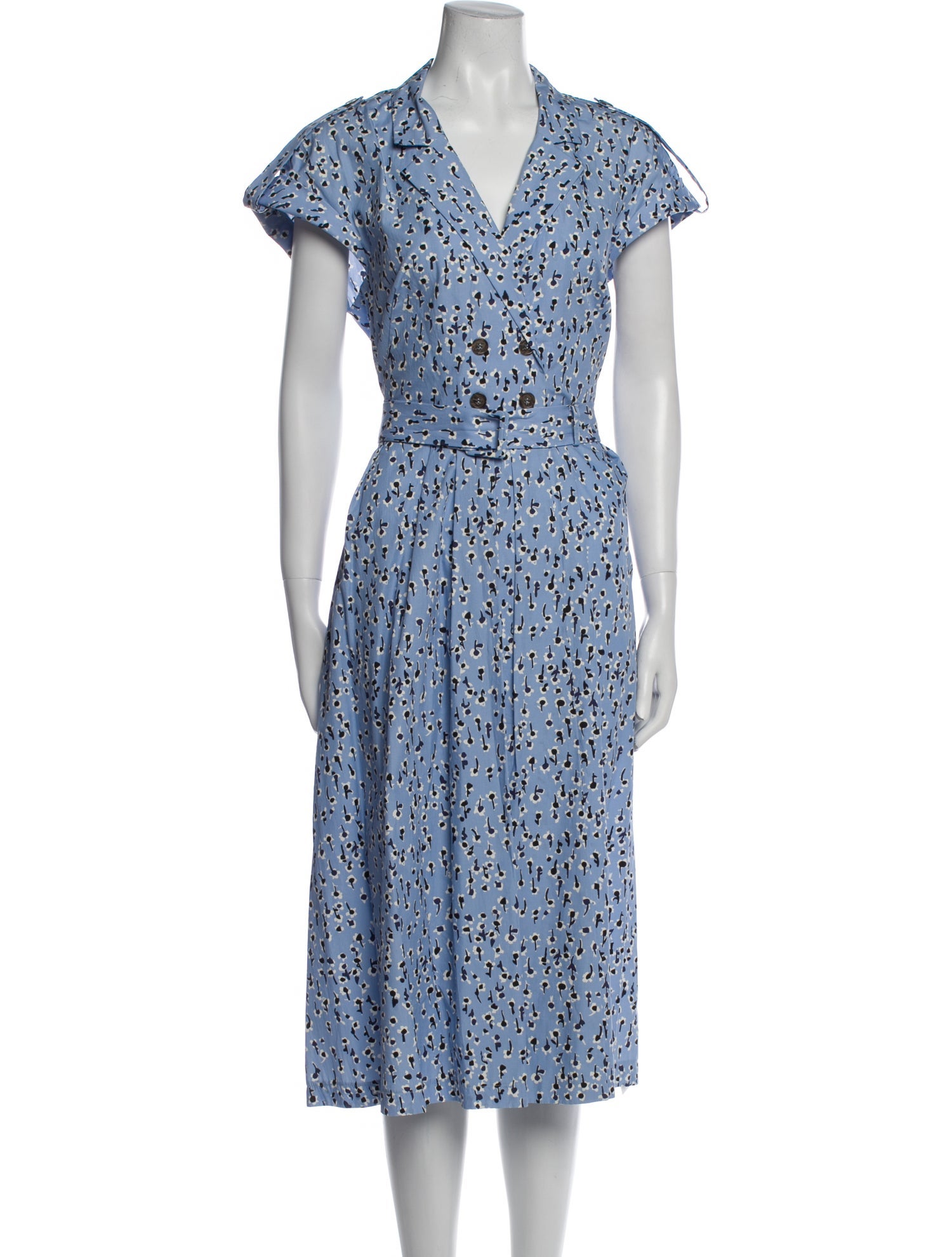 Lela Rose Printed Midi Length Dress w/ Tags