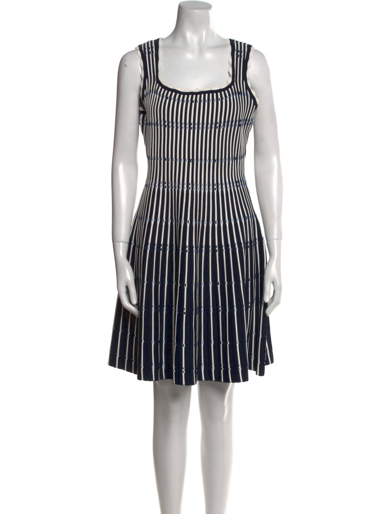 Lela Rose Striped Mini Dress