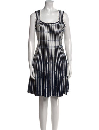 Lela Rose Striped Mini Dress