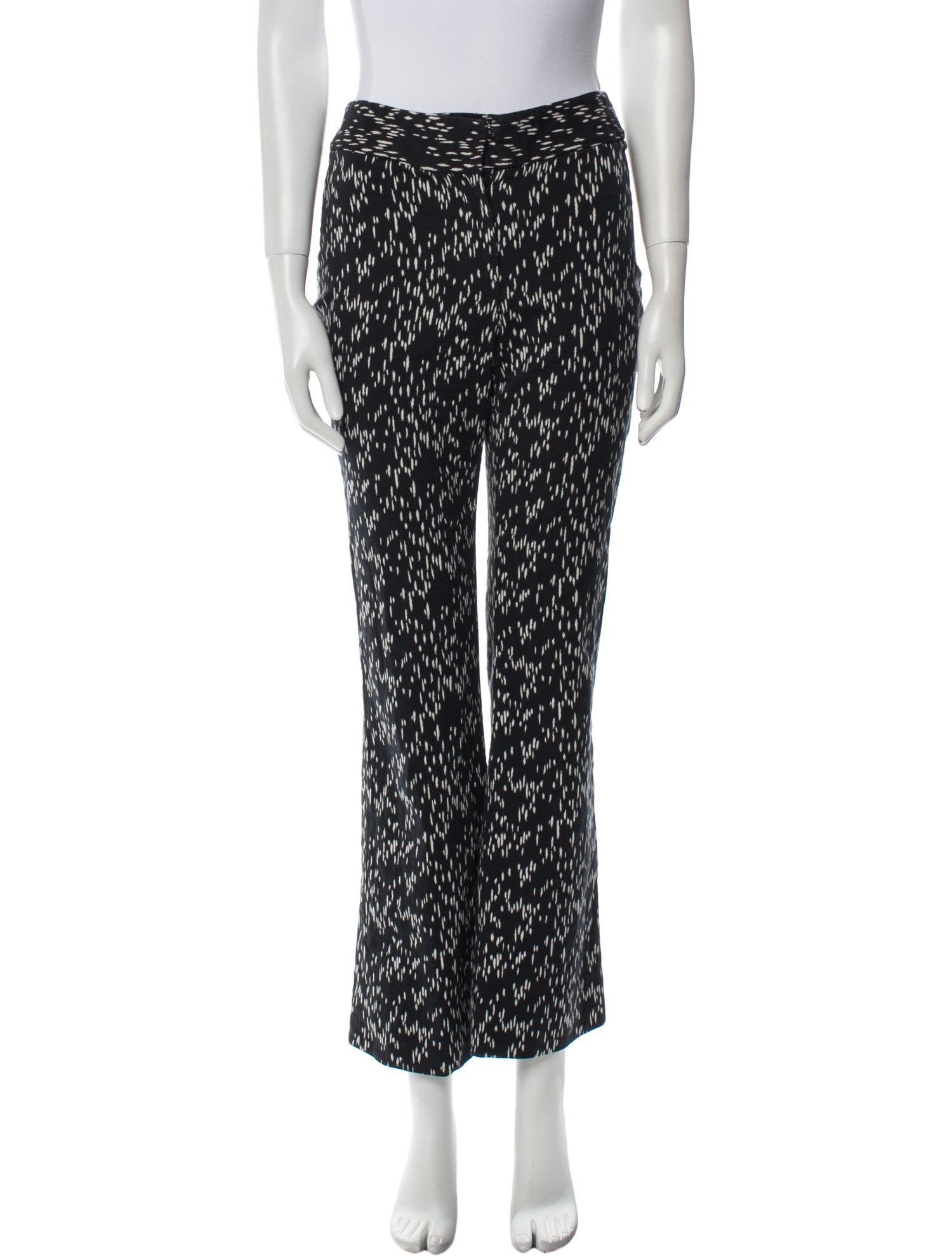 Lela Rose Printed Wide Leg Pants