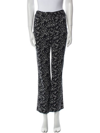 Lela Rose Printed Wide Leg Pants