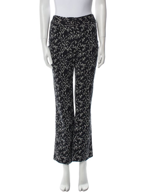 Lela Rose Printed Wide Leg Pants