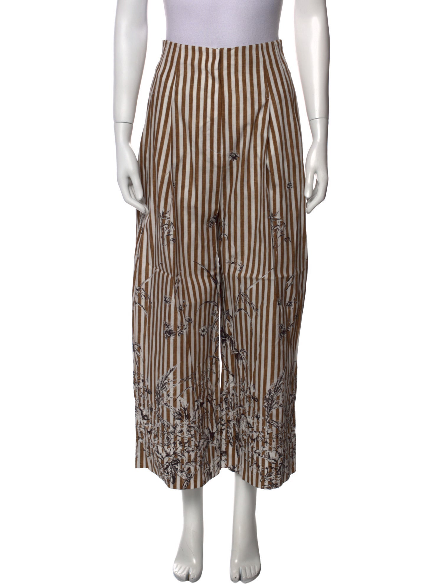 Lela Rose Striped Wide Leg Pants